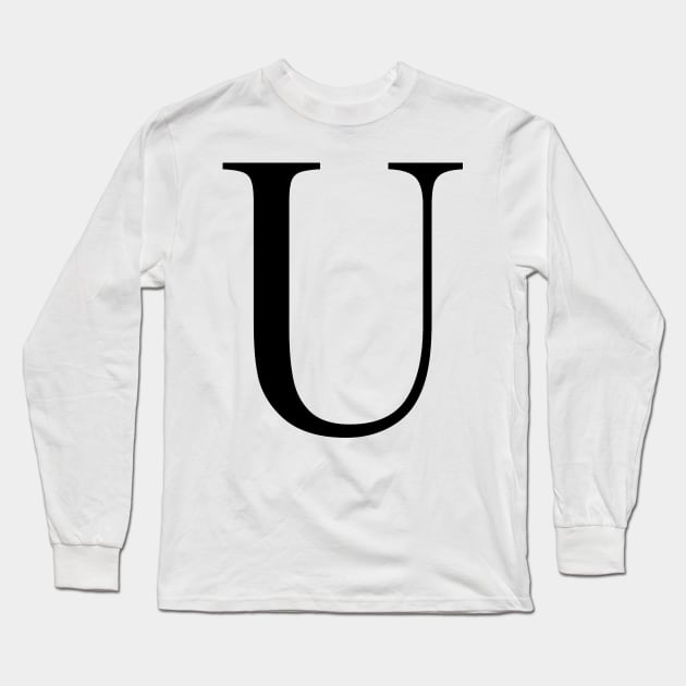 Alphabet U Long Sleeve T-Shirt by maro_00